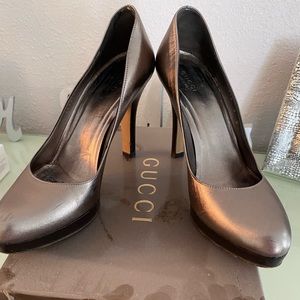 Gucci Napa Silk Pumps